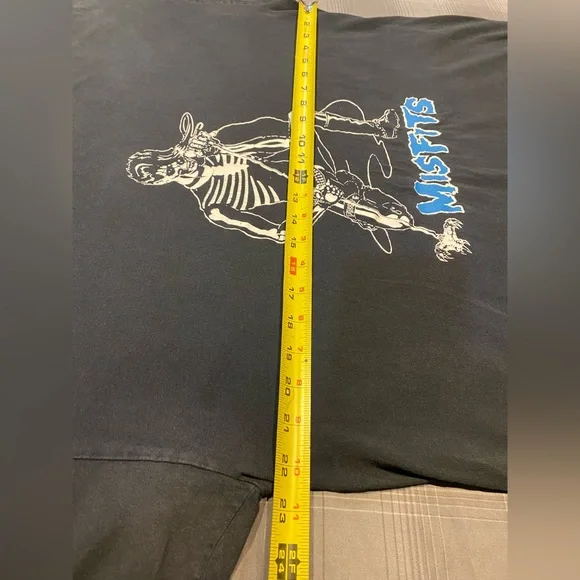 VTG Early 90s Misfits Legacy of Brutality Murina XL *RARE* Blue logo - Picture 6 of 11